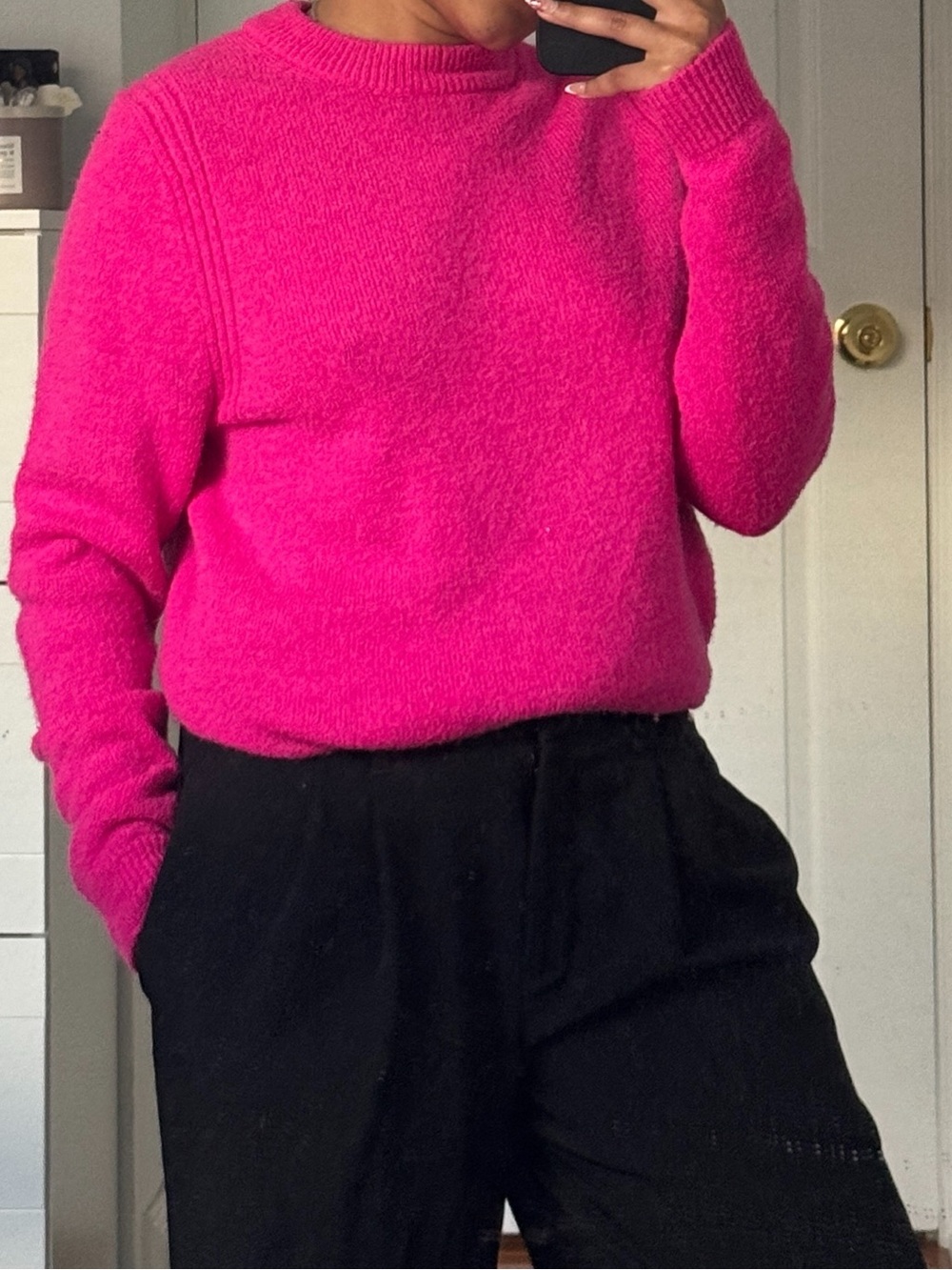 Target Bright Pink Crewneck Sweater